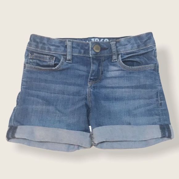🌺 GAP Kids Indigo Midi Jean Shorts - Picture 2 of 5